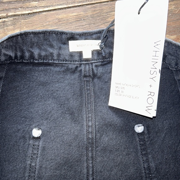 EUC Natasha Short in Vintage Black Wash Jean Shorts Size 32 - Picture 7 of 16